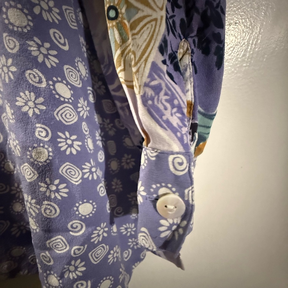 Floral Patchwork Women's Blouse - image 3